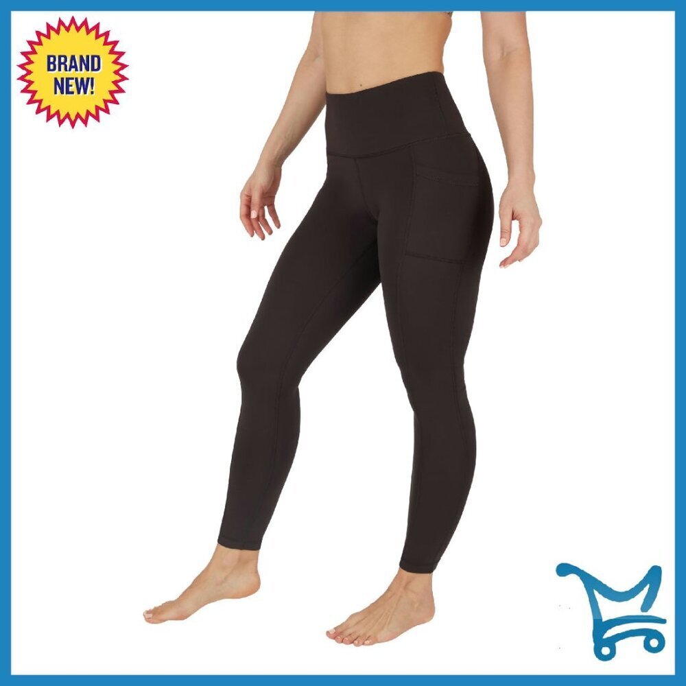 High Waist Fleece Lined Leggings with Side Pocket - Yoga Pants